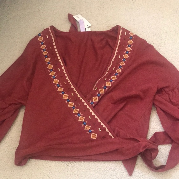 Long sleeve wrap shirt - Picture 2 of 2